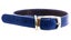 Leather Stitched 25mm Collar - Blue ^55cm Carousel 1