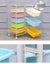 toy storage trolley 2x5 layers with 10 coloured trays Carousel 4