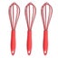Silicone Whisk Stainless Steel Wire Set Of 3 -balloon Egg Beater Perfect Carousel 1