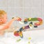 Toy 34 Pieces Baby Bath Toys DIY Slide Way Toy Set with Suction Cups Carousel 4
