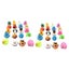 Toy 20Pcs Rubber Duck Baby Bath Toy for Kids Cute Duck Bath Tub Pool Carousel 4