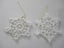 2 X WHITE CROCHET STARS Carousel 1
