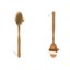 2pcs long wooden handle body brush exfoliating scrubber shower cleaning massager Carousel 2