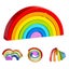 Toy Wooden Rainbow Stacker Nesting Puzzle Blocks Tunnel Jigsaw -Muiltcolor Carousel 4
