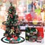 Christmas Train Set with Lights Sounds Electric Train Around Christmas Tree Carousel 6