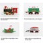 Christmas Train Set with Lights Sounds Electric Train Around Christmas Tree Carousel 7