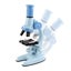 Toy 1200X Magnification Kids Microscope Toy Kit Biological Microscope Kit-Blue Carousel 3