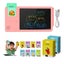 Toy Kids Talking Flash Cards LCD Writing Tablet Learning Toys 2-in-1 -Pink Carousel 1