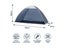Pop-Up Beach Shelter & Sun Shade with UPF50+ Protection - 196cm x 117cm Carousel 3