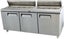 600L Pizza/Sandwich 3 Door Prep Counter Fridge Salad Bar Chiller Refrigerator Carousel 1