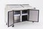 600L Pizza/Sandwich 3 Door Prep Counter Fridge Salad Bar Chiller Refrigerator Carousel 4