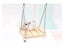 1Pcs Pet Toy Hamster Bell Swing Wooden Parrot Platform Suspension Bridge Carousel 3