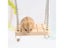 1Pcs Pet Toy Hamster Bell Swing Wooden Parrot Platform Suspension Bridge Carousel 5