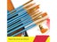 10 Pcs Artists Paint Brush Set - Acrylic Watercolor Round Nylon Tip Short Carousel 3