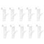 Vibe Geeks Pack of 10 Kitchen and Bathroom Hanging Clips Movable Hanging Storage Carousel 16