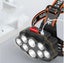 8LED Strong Light Rechargeable Night Fishing Headlight Headlamp Outdoorheadlight Carousel 4