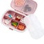Pill Box Medicine Organizer Dispenser Box Case Travel Tablet Container-Pink Carousel 4