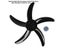 20 Inch Household Plastic Fan Blade 5 Leaves With Nut Cover For Standing Carousel 6