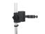 Aluminum Alloy Adjustable Focusing Bracket Focusing Holder Table Stand 40mm For Carousel 5