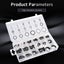 225Pcs Metric Set Universal O-Ring Assortment Carousel 4