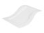 Rectangle Melamine Platter White - Wavy 38cm / 15" Carousel 2