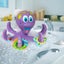 Floating Purple Octopus CRAB with 5 Hoopla Rings Interactive Bath Toy Carousel 4