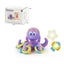 Floating Purple Octopus CRAB with 5 Hoopla Rings Interactive Bath Toy Carousel 6