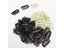 50pcs 3.8cm Hair Extensions Hairpins Black Brown Blonde Clips For Weft Weaving Carousel 3