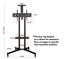 Mobile TV Stand Wheels Carousel 4
