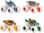 Monster Jam 1:64 Scale: Exclusive Snow Drifters Monster Trucks 4-Pack Carousel 4
