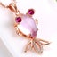Galene Pink Opal Pendant - 585 Rose Gold, 14 Karat, Fish, Goldfish, Cute, Luc... Carousel 4