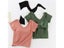 Cotton Short-sleeve T-shirt With Chest Pads For Women's Summer One-piece Sleep Carousel 4