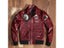 Classic Indian Embroidery Leather Jacket Men Aviation Fight Coat Genuine Carousel 1
