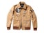 Classic Indian Embroidery Leather Jacket Men Aviation Fight Coat Genuine Carousel 6