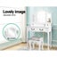Artiss Dressing Table with Mirror - White Carousel 3
