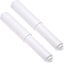 Set Of 2 Plastic Toilet Roll Holders For Bathroom White Carousel 1