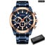 Casual Sporty Wristwatches Stainless Steel Band Chronograph Clock Men'S Watch... Carousel 1