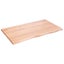 Table Top Light Brown 100x60x2 Cm Treated Solid Wood Oak Topltln Carousel 6