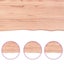 Table Top Light Brown 180x50x6 Cm Treated Solid Wood Oak Topltkx Carousel 8