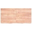 Table Top Light Brown 120x60x4 Cm Treated Solid Wood Oak Topltip Carousel 3