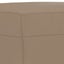 Footstool Cappuccino 70x55x41 Cm Faux Leather Taktlb Carousel 5