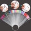 150pcs Fan-shaped Nail Swatch Sticks Display Practice Tools With Carousel 2