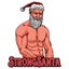 Santa Claus Classic Funny Strong Body Christmas White Men T Shirt Tee Carousel 2