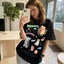 Ashgaily Oversized T Shirts Women Cotton Tee Graphic Drop Shoulder Carousel 3