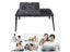 Besegad Portable Folding Adjustable Laptop Table Bed Table Tray USB Notebook PC Carousel 6