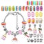 112Pcs DIY Charm Jewelry Beads Crafts Bracelet Making Kit Gifts NEW Carousel 4