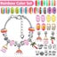 112Pcs DIY Charm Jewelry Beads Crafts Bracelet Making Kit Gifts NEW Carousel 7
