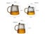 HMLOVE High Boron Silicon Stripe Transparent Glass Tea Pot Kung Fu Teawear Set Carousel 4