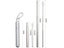 Reusable 304 Stainless Steel Telescopic Metal Straw With Cleaning Brush For Carousel 8