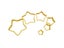 6pcs/set Christmas Tree Cookie Cutter Mold Five-pointed Star Shape Cake Cookie Carousel 5
